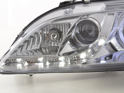 Scheinwerfer Set Daylight LED TFL-Optik Mazda 6 Limousine Bj. 02-07 chrom