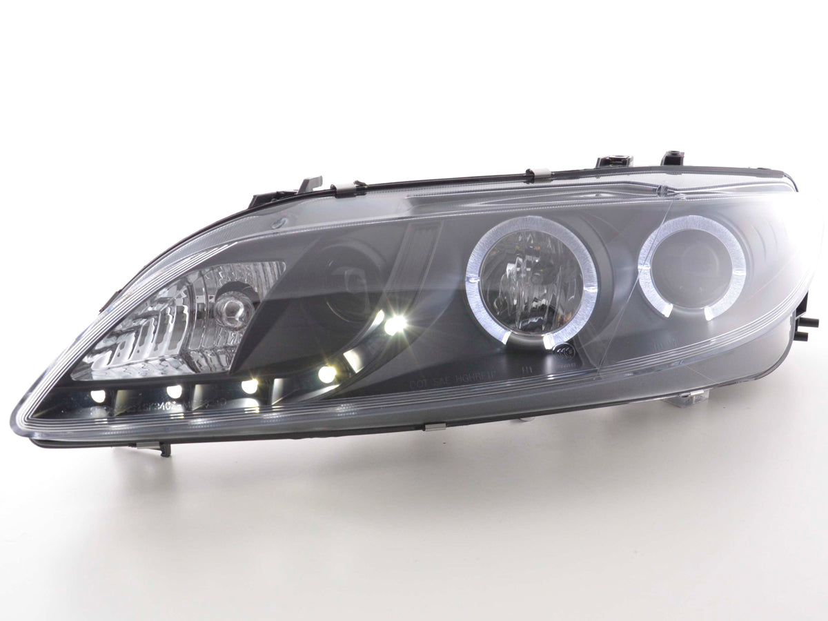 Scheinwerfer Set Daylight LED TFL-Optik Mazda 6 Limousine Bj. 02-07 schwarz