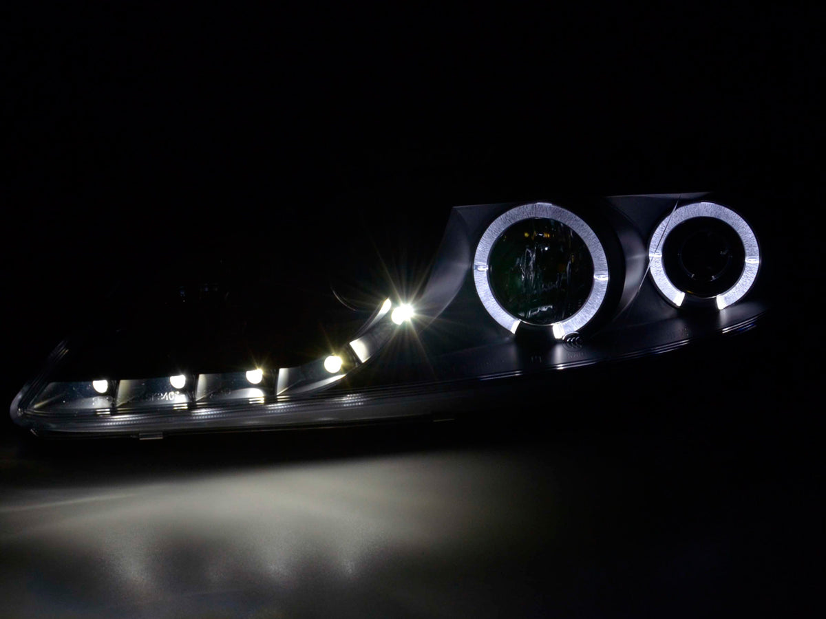 Scheinwerfer Set Daylight LED TFL-Optik Mazda 6 Limousine Bj. 02-07 schwarz