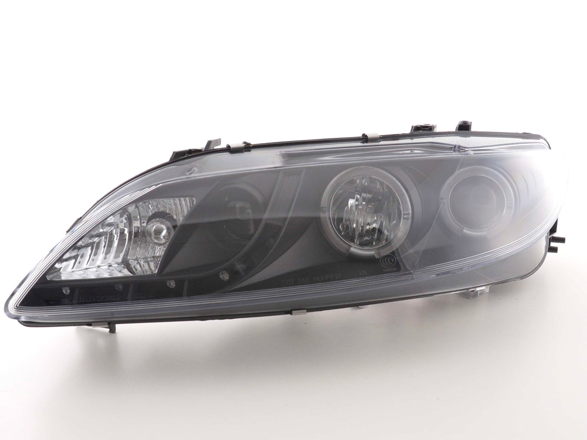 Scheinwerfer Set Daylight LED TFL-Optik Mazda 6 Limousine Bj. 02-07 schwarz