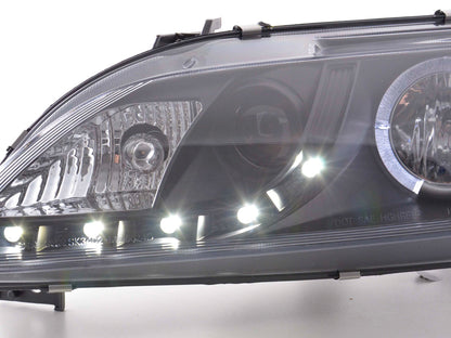 Scheinwerfer Set Daylight LED TFL-Optik Mazda 6 Limousine Bj. 02-07 schwarz