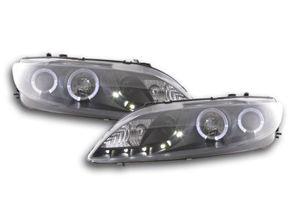 Scheinwerfer Set Daylight LED TFL-Optik Mazda 6 Limousine Bj. 02-07 schwarz