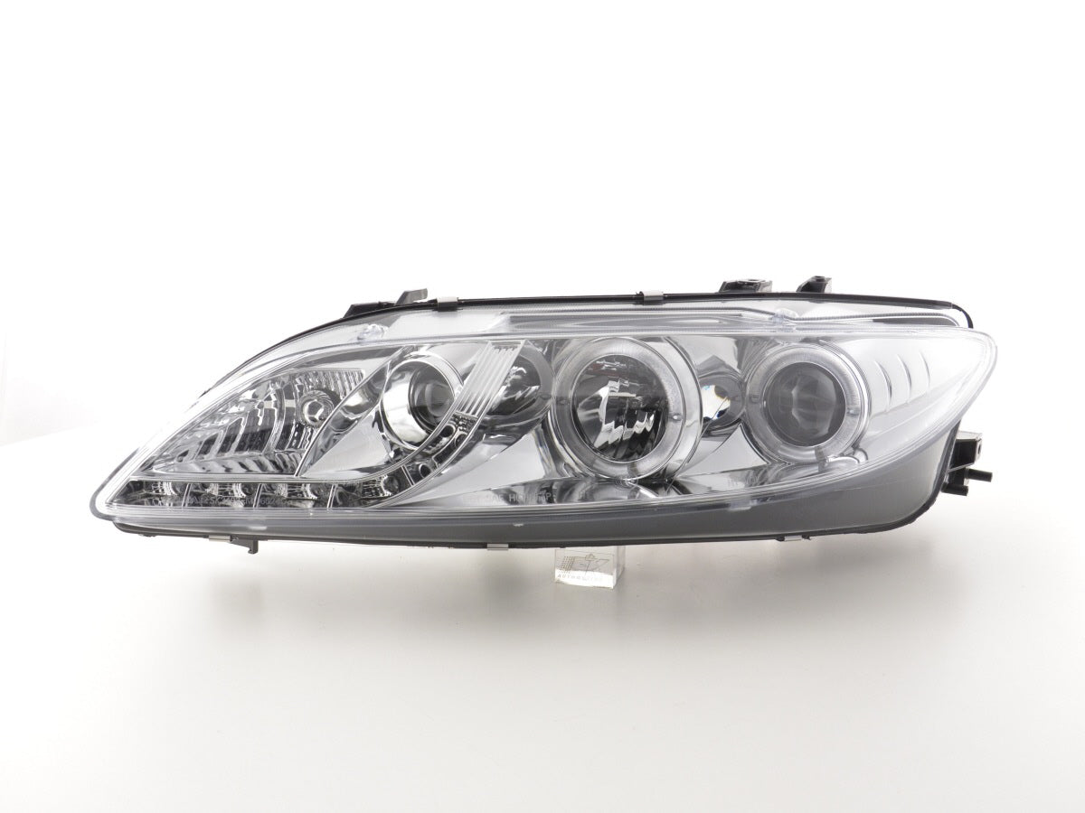 Scheinwerfer Set Daylight LED TFL-Optik Mazda 6 Limo Bj. 02-07 chrom