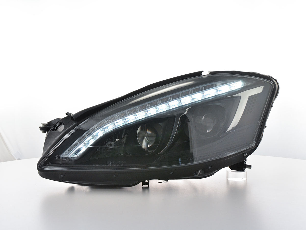 Scheinwerfer Set Xenon Daylight LED TFL-Optik Mercedes-Benz S-Klasse (221) Bj. 05-09 schwarz