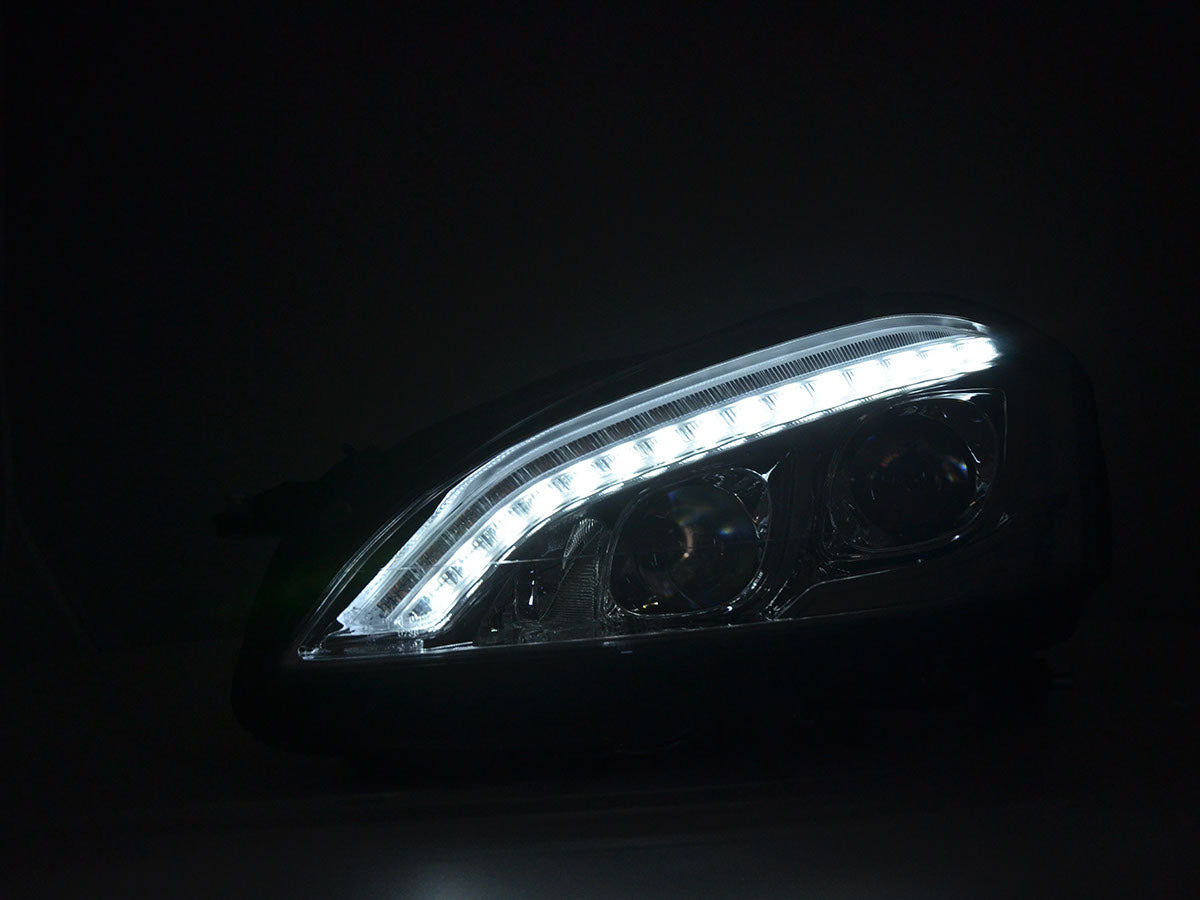 Scheinwerfer Set Daylight LED TFL-Optik Mercedes-Benz S-Klasse (221) Bj. 05-09 chrom