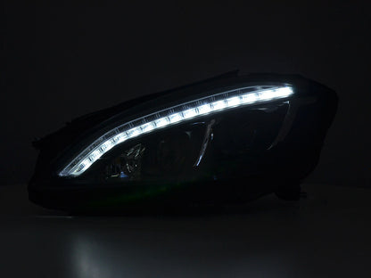 Scheinwerfer Set Daylight LED TFL-Optik Mercedes-Benz S-Klasse (221) Bj. 05-09 schwarz