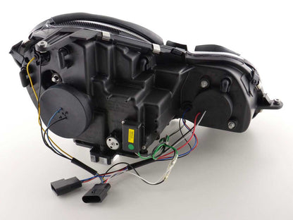 Scheinwerfer Set Daylight LED TFL-Optik Mercedes E-Klasse 211 Bj. 06-09 schwarz