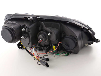 Scheinwerfer Set Daylight LED TFL-Optik Mercedes S-Klasse W220 Bj. 02-05 schwarz