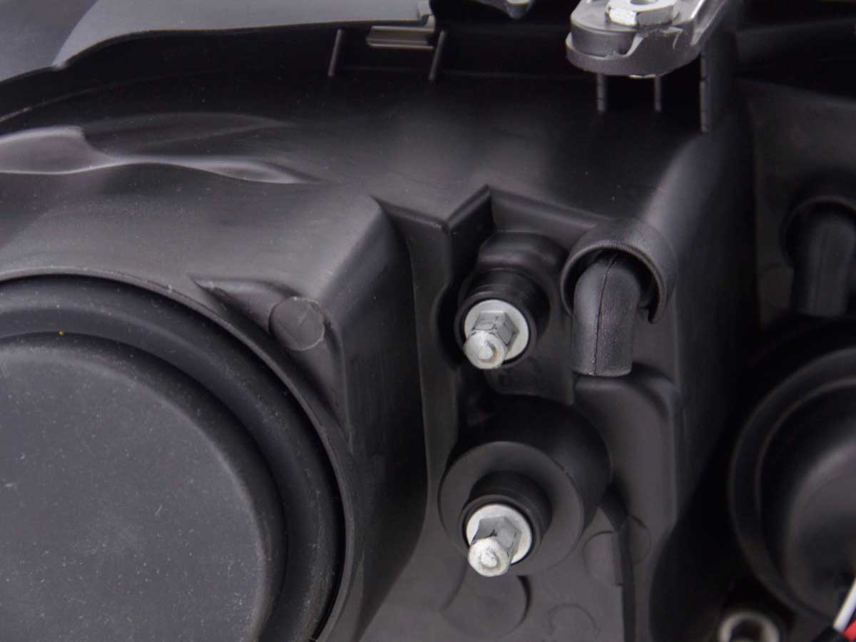 Scheinwerfer Set Daylight LED TFL-Optik Mercedes S-Klasse W220 Bj. 02-05 schwarz