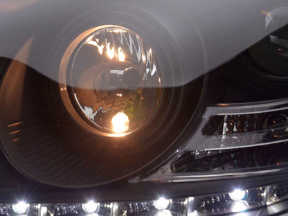 Scheinwerfer Set Daylight LED TFL-Optik Mercedes S-Klasse Typ W220 Bj. 98-05 schwarz