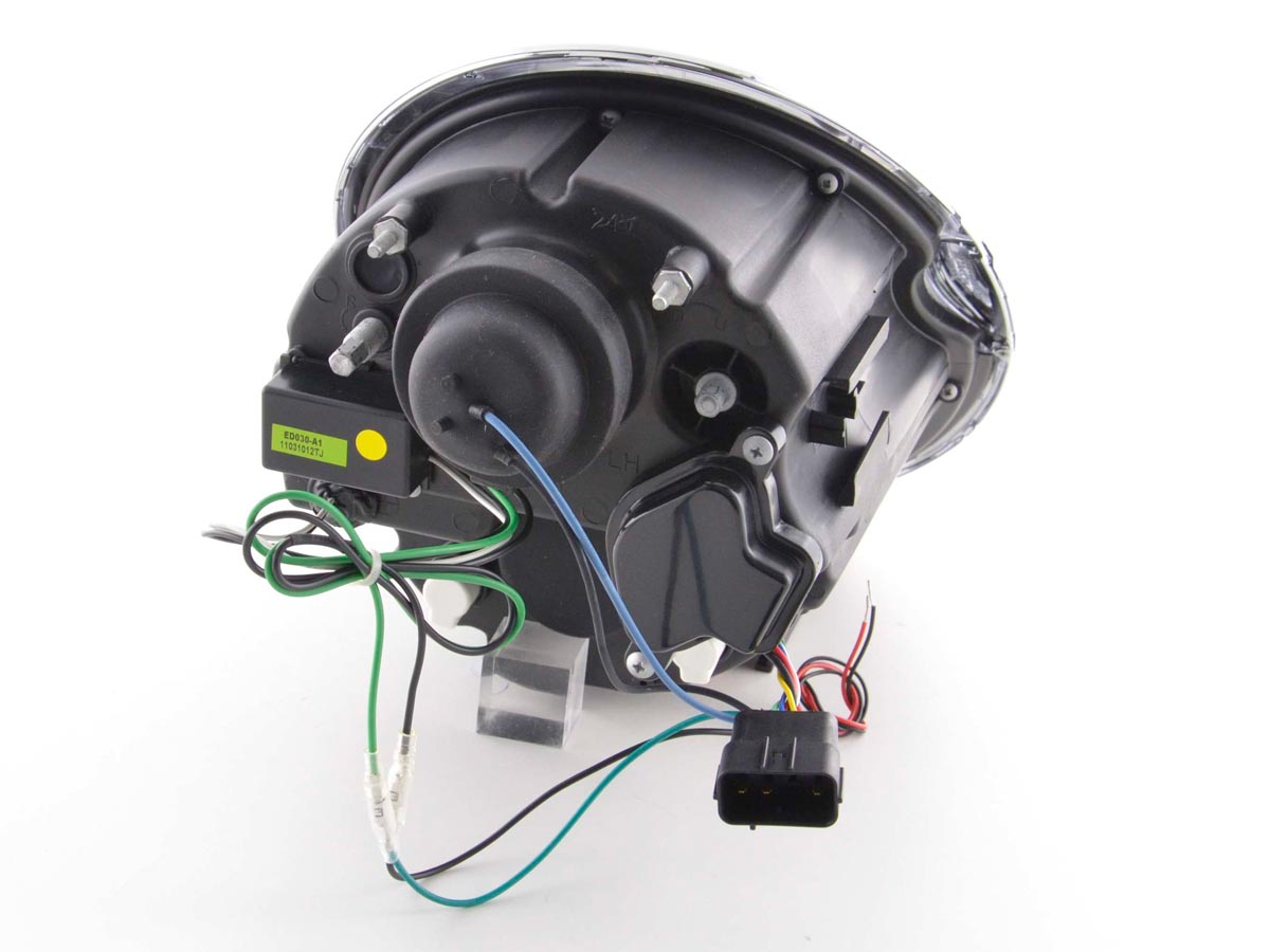 Scheinwerfer Set Daylight LED TFL-Optik Mini Cooper Typ R50  01-06 schwarz