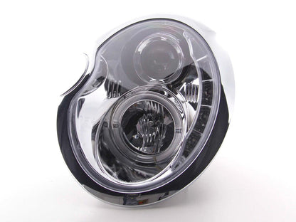 Scheinwerfer Set Daylight LED TFL-Optik Mini Cooper Typ R50 Bj. 01-06 chrom