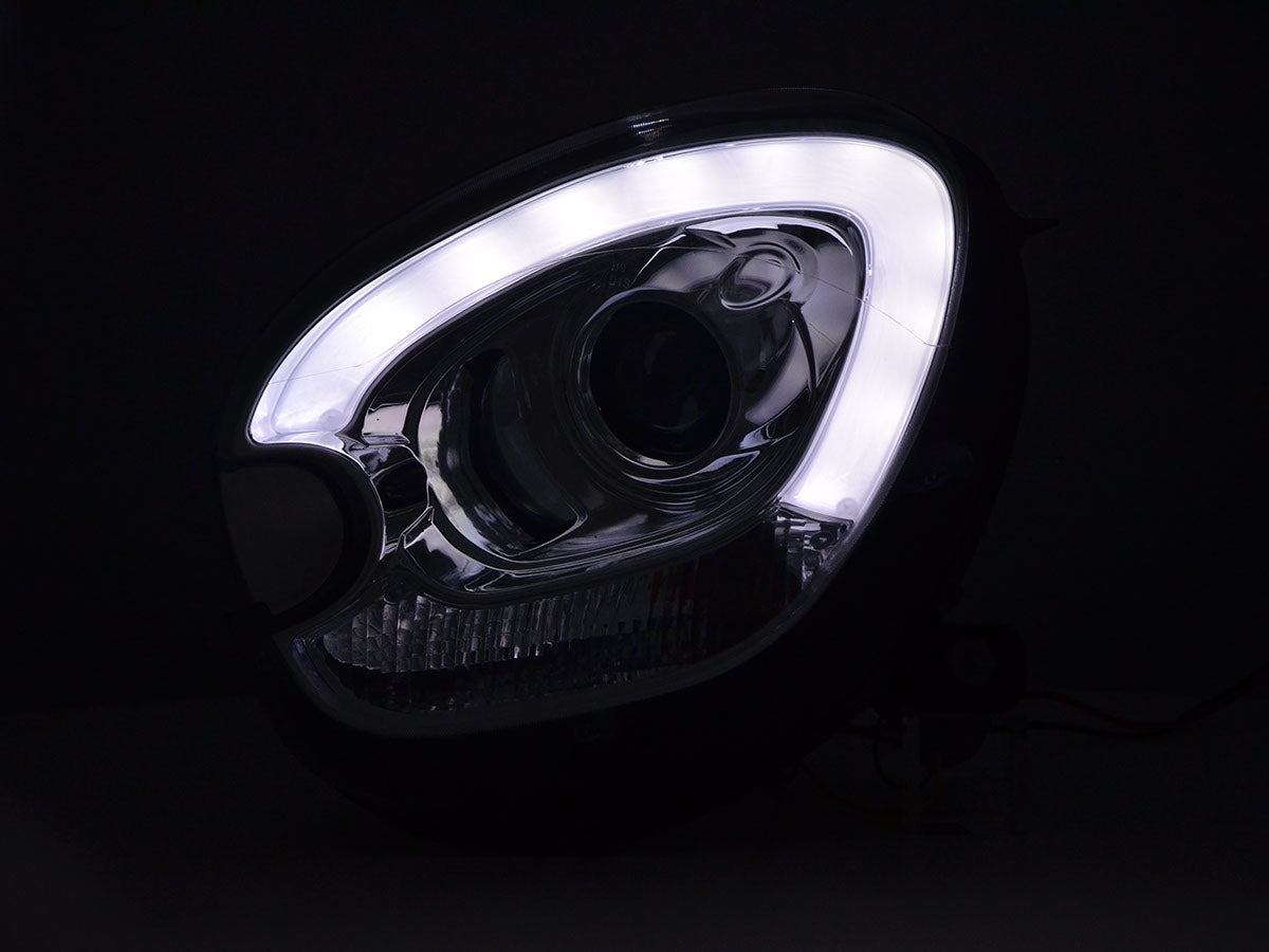 Scheinwerfer Set Daylight LED TFL-Optik Mini Countryman R60 Bj. 10-17 chrom