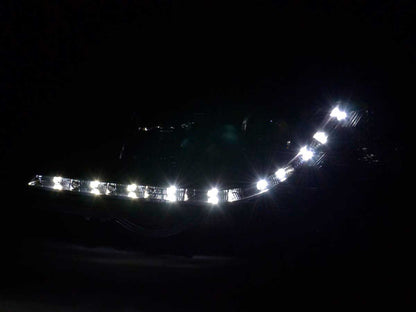 Scheinwerfer Set Daylight LED TFL-Optik Opel Astra G  98-03 schwarz
