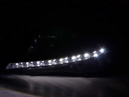 Scheinwerfer Set Daylight LED TFL-Optik Opel Astra H schwarz