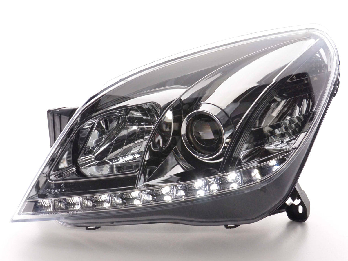 Scheinwerfer Set Daylight LED TFL-Optik Opel Astra H chrom