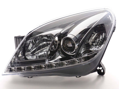 Scheinwerfer Set Daylight LED TFL-Optik Opel Astra H chrom