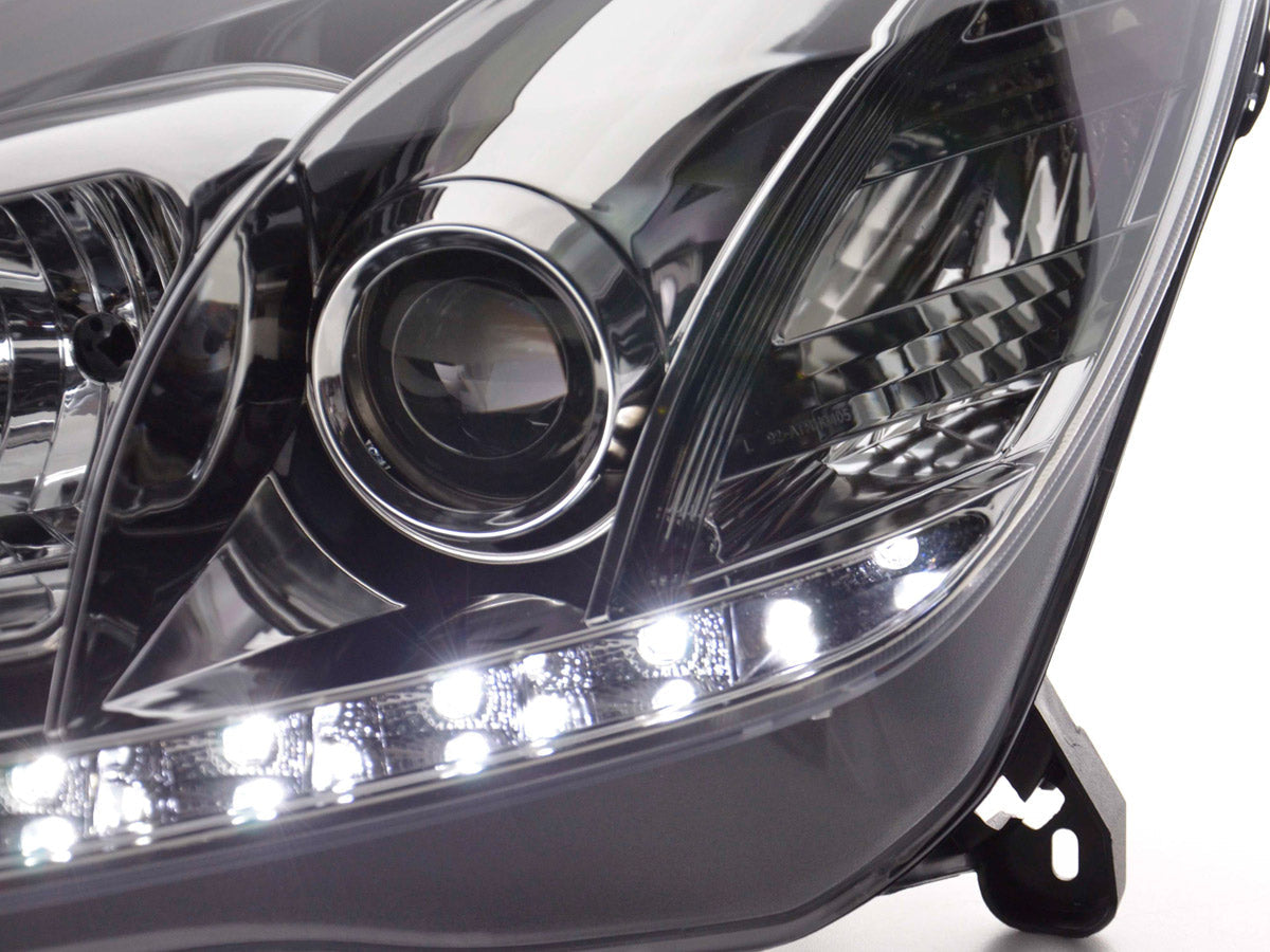 Scheinwerfer Set Daylight LED TFL-Optik Opel Astra H chrom