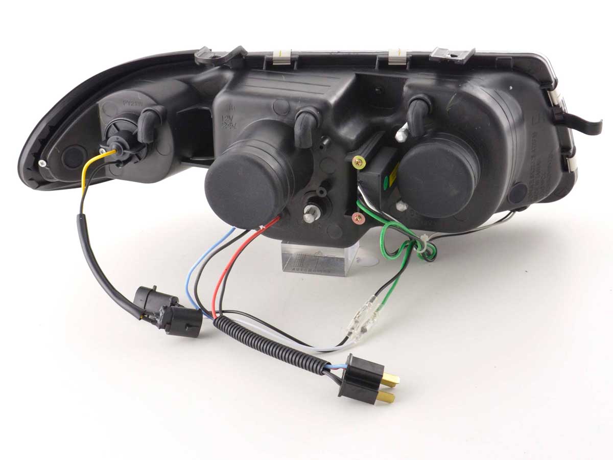 Scheinwerfer Set Daylight LED TFL-Optik Opel Astra F  95-97 schwarz