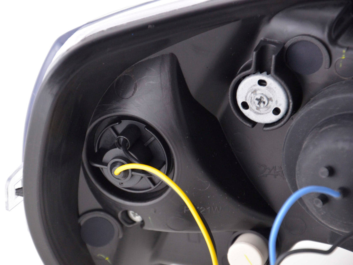 Scheinwerfer Set Daylight LED Tagfahrlicht Opel Astra G Bj. 98-03 schwarz