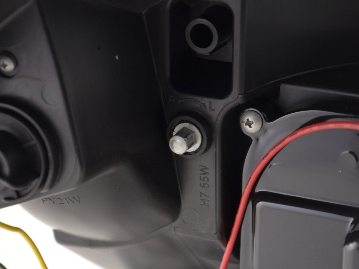 Scheinwerfer Set Daylight LED TFL-Optik Opel Astra H Bj. 04-10 schwarz für Rechtslenker