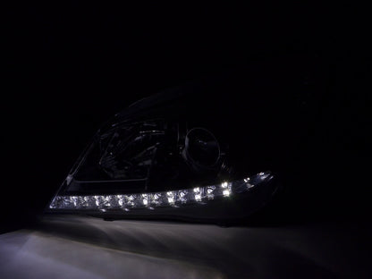 Scheinwerfer Set Daylight LED TFL-Optik Opel Astra H Bj. 04-10 chrom für Rechtslenker