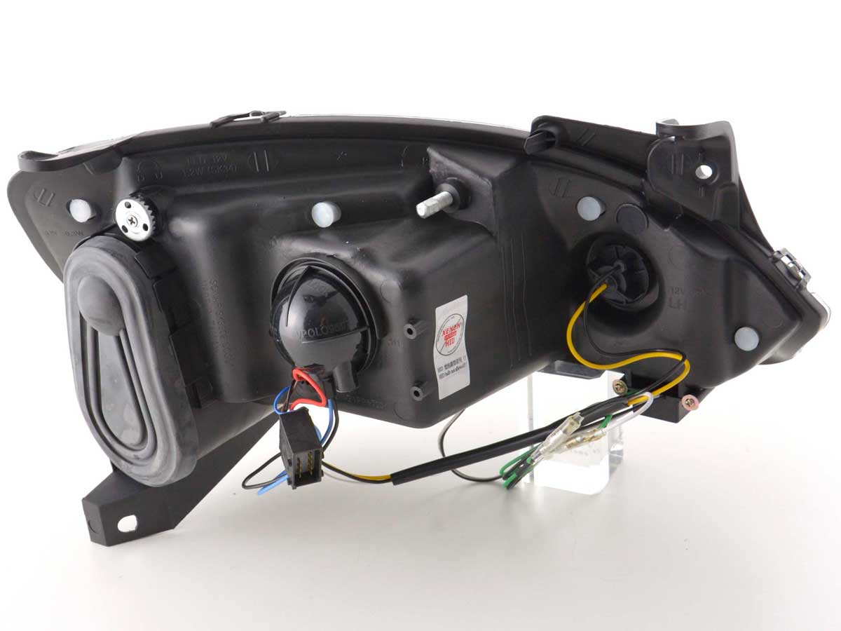 Scheinwerfer Set Daylight LED TFL-Optik Opel Corsa C Bj. 01-06 chrom