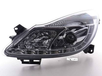 Scheinwerfer Set Daylight LED TFL-Optik Opel Corsa D Bj. 06- chrom