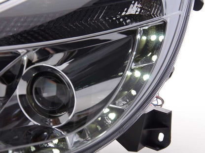 Scheinwerfer Set Daylight LED TFL-Optik Opel Corsa D Bj. 06- chrom