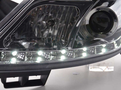 Scheinwerfer Set Daylight LED TFL-Optik Opel Corsa D Bj. 06- chrom