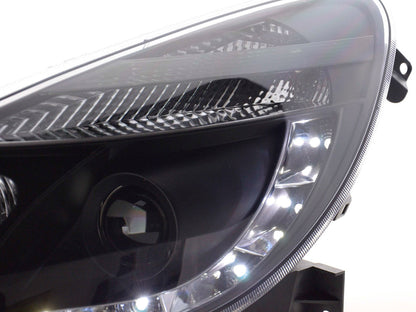 Scheinwerfer Set Daylight LED TFL-Optik Opel Corsa D  06- schwarz