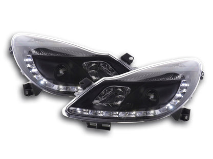 Scheinwerfer Set Daylight LED TFL-Optik Opel Corsa D  06- schwarz