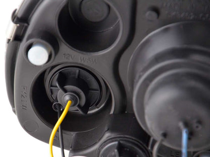 Scheinwerfer Set Daylight LED TFL-Optik Opel Corsa B Bj. 94-00 chrom