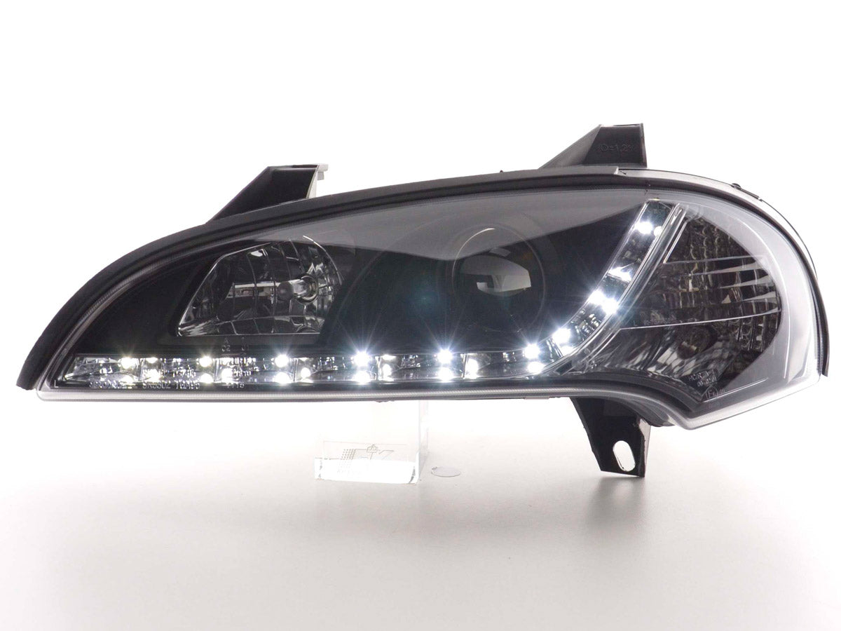 Scheinwerfer Set Daylight LED TFL-Optik Opel Tigra Bj. 95-03 schwarz