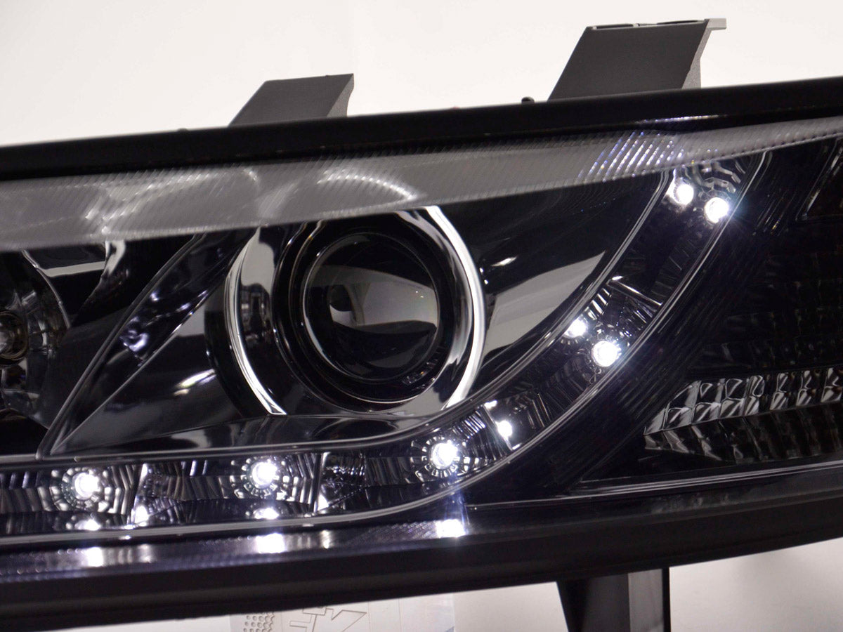 Scheinwerfer Set Daylight LED TFL-Optik Opel Vectra B Bj. 96-99 chrom