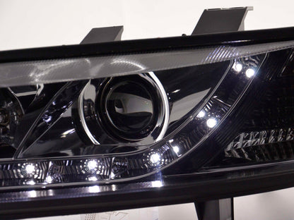 Scheinwerfer Set Daylight LED TFL-Optik Opel Vectra B Bj. 96-99 chrom