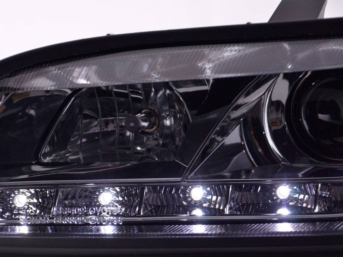Scheinwerfer Set Daylight LED TFL-Optik Opel Vectra B Bj. 96-99 chrom