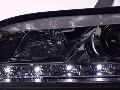 Scheinwerfer Set Daylight LED TFL-Optik Opel Vectra B Bj. 96-99 chrom
