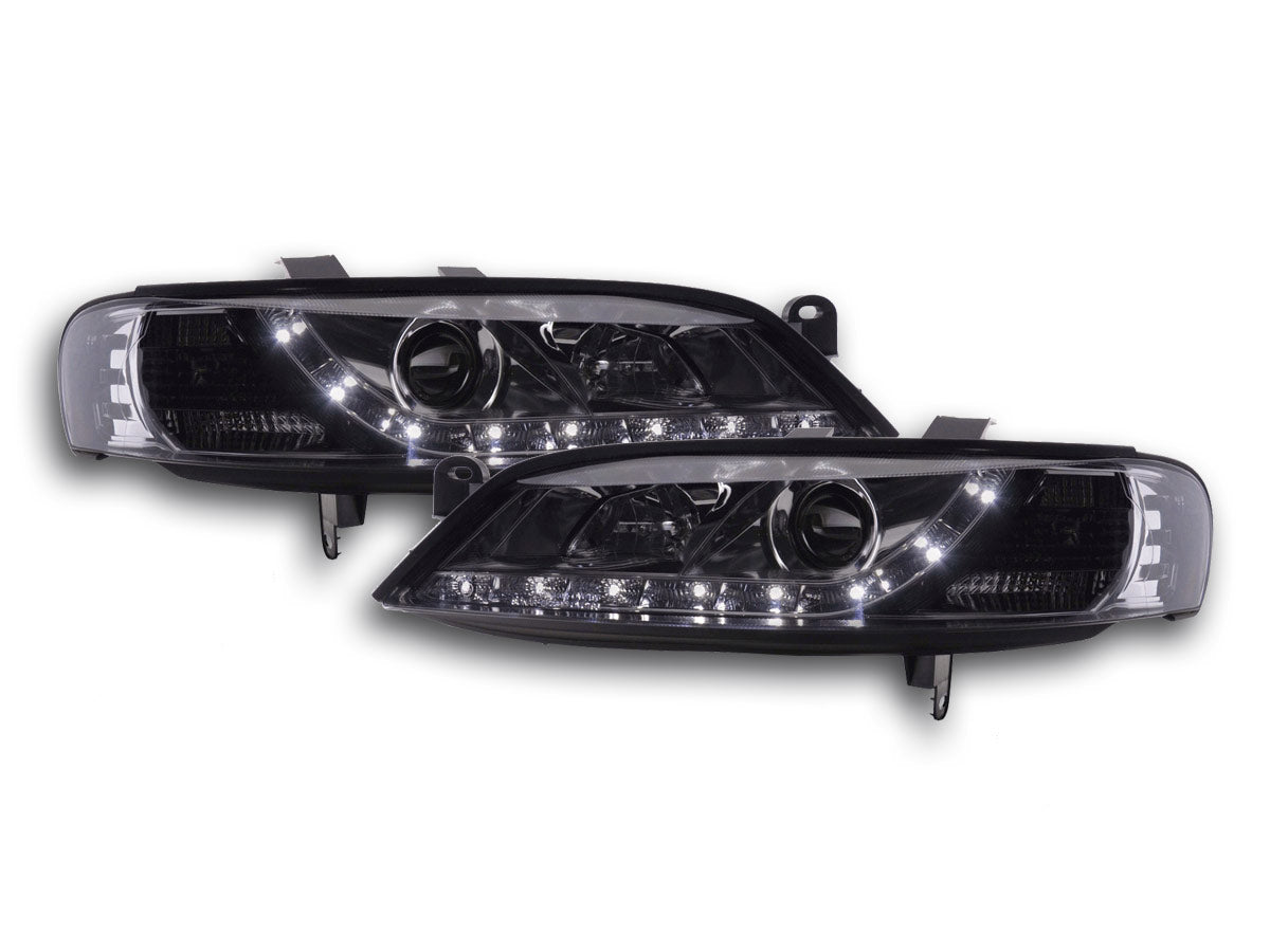 Scheinwerfer Set Daylight LED TFL-Optik Opel Vectra B Bj. 96-99 chrom