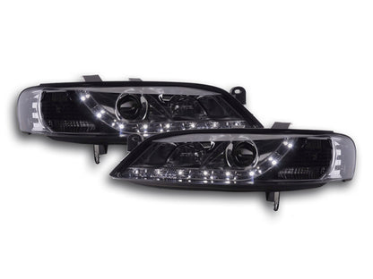 Scheinwerfer Set Daylight LED TFL-Optik Opel Vectra B Bj. 96-99 chrom