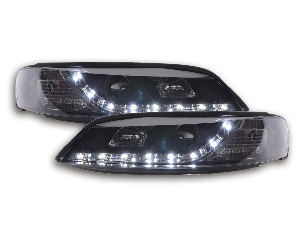 Scheinwerfer Set Daylight LED TFL-Optik Opel Vectra B Bj. 96-99 schwarz