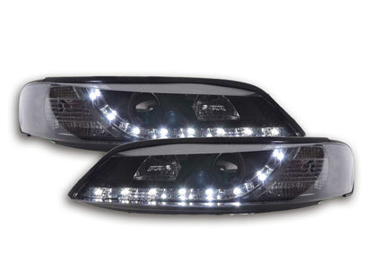 Scheinwerfer Set Daylight LED TFL-Optik Opel Vectra B Bj. 96-99 schwarz