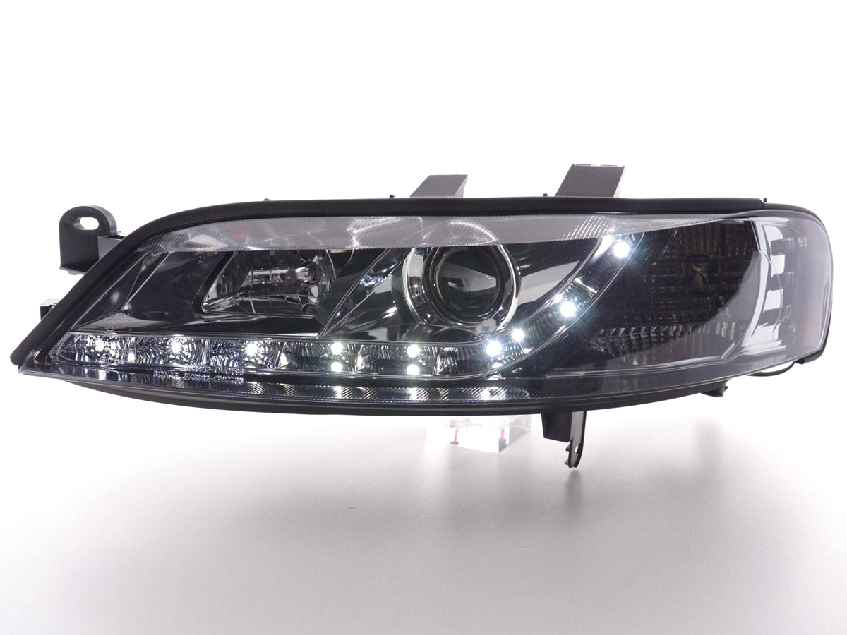 Scheinwerfer Set Daylight LED TFL-Optik Opel Vectra B Bj. 99-02 chrom
