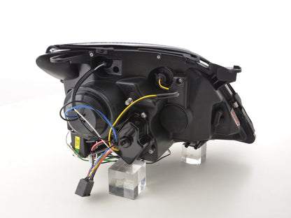 Scheinwerfer Set Daylight LED TFL-Optik Opel Vectra C Bj. 02-05 chrom für Rechtslenker
