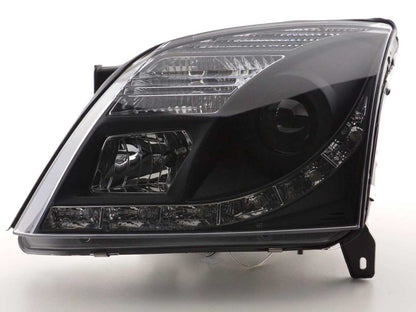 Scheinwerfer Set Daylight LED Tagfahrlicht Opel Vectra C Bj. 2002-2005 schwarz