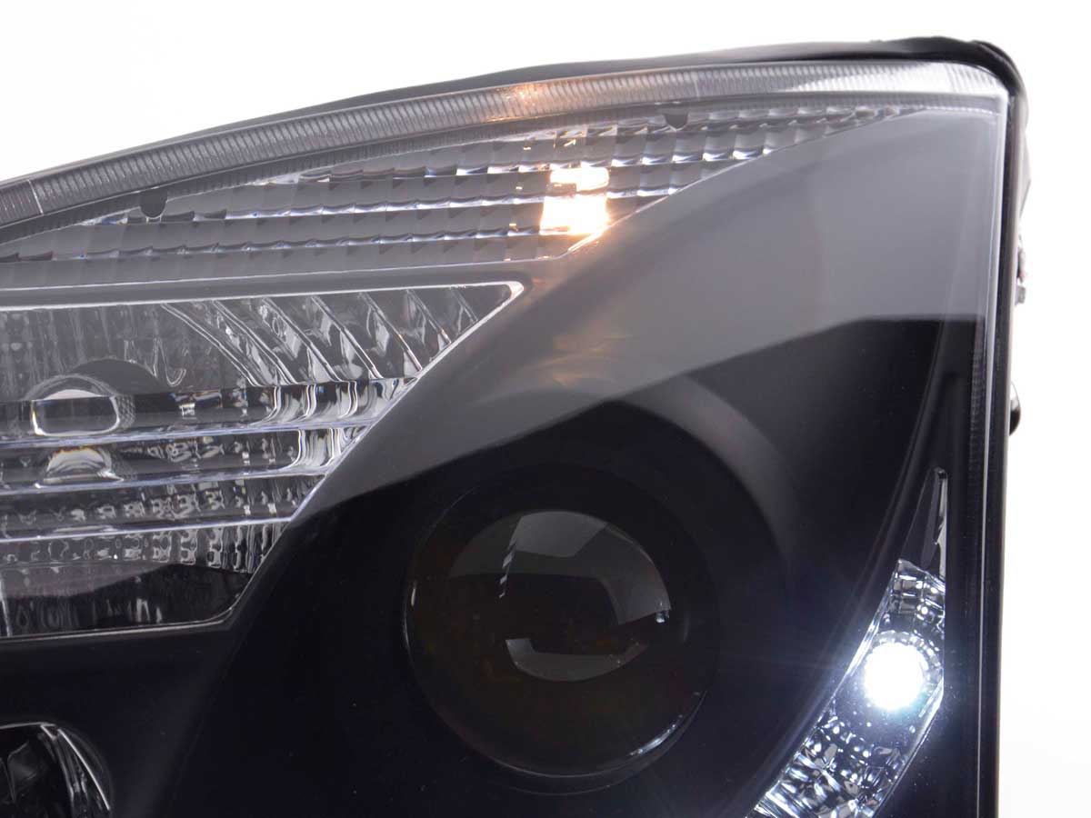 Scheinwerfer Set Daylight LED Tagfahrlicht Opel Vectra C Bj. 2002-2005 schwarz