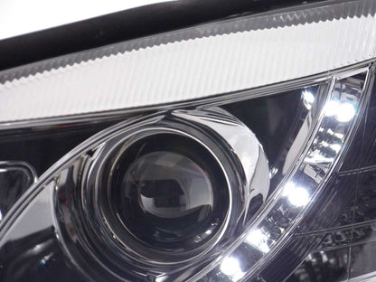 Scheinwerfer Set Daylight LED TFL-Optik Opel Zafira A Bj. 99-04 chrom