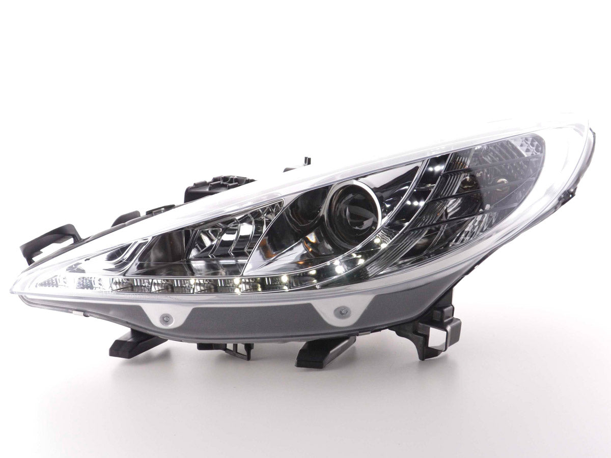 Scheinwerfer Set Daylight LED TFL-Optik Peugeot 207 Bj. 06- chrom