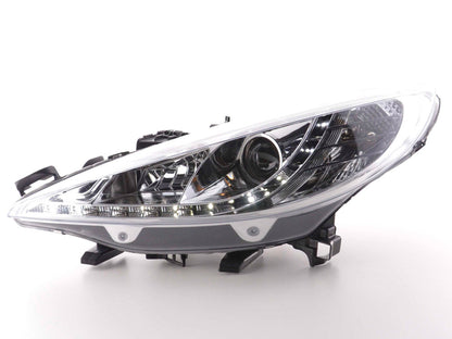 Scheinwerfer Set Daylight LED TFL-Optik Peugeot 207 Bj. 06- chrom