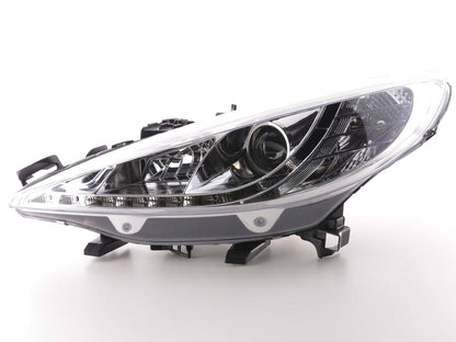 Scheinwerfer Set Daylight LED TFL-Optik Peugeot 207 Bj. 06- chrom